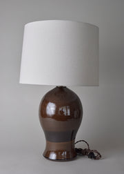 Large Laura Lamp in Dark Amber - Victoria Morris